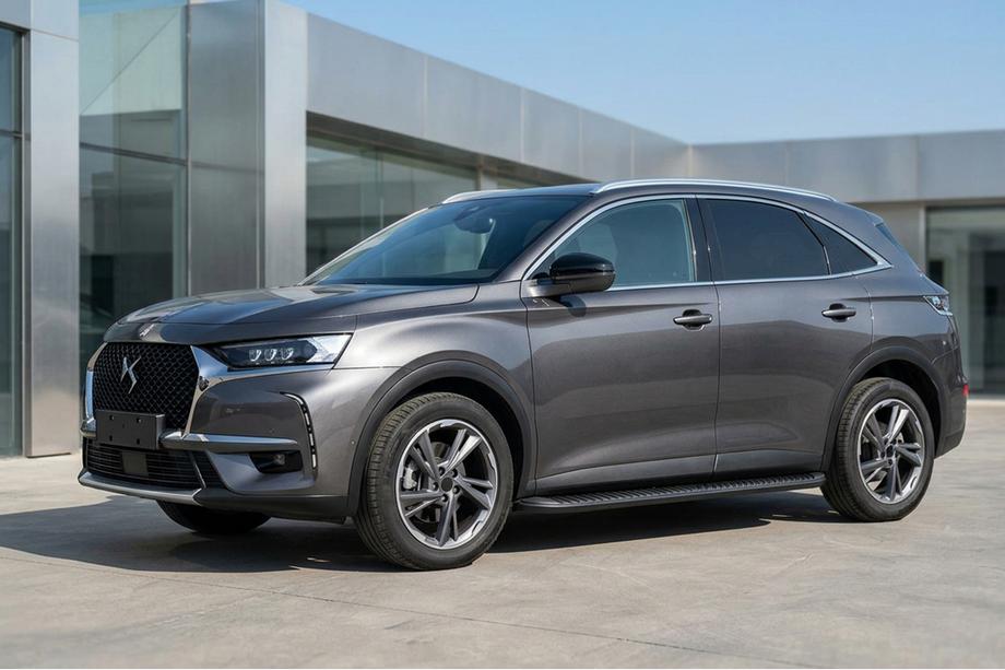 DS 7 Crossback 2017-2022 гг. Боковые Подножки Tayga Black (2 шт., Алюминий) Image