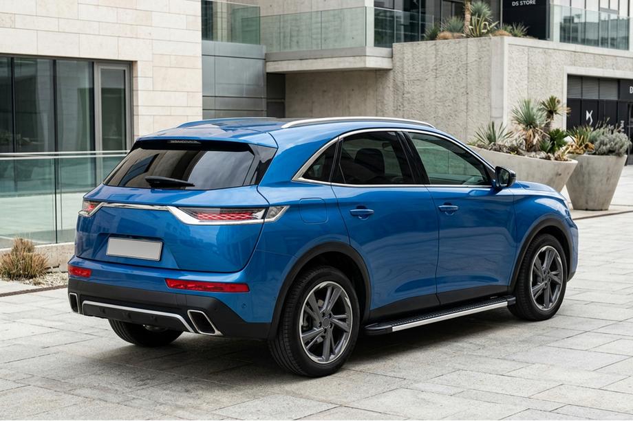 DS 7 Crossback 2017-2022 гг. Боковые Подножки Maya V1 (2 шт., Алюминий) Image