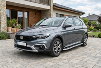Fiat Tipo Cross 2021- гг. Боковые Подножки Maydos V1 (2 шт., Алюминий) фото 1