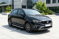 Fiat Tipo Cross 2021- гг. Боковые Подножки BlackLine (2 шт., Алюминий) фото 2