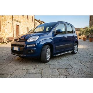 Боковые Подножки BlackLine (2 шт., Алюминий) Fiat Panda 2011-2023 гг. фото 1