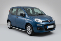 Fiat Panda 2011-2023 гг. Боковые Подножки Tayga Grey (2 шт., Алюминий) фото 1