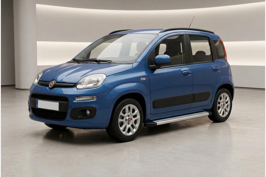 Fiat Panda 2011-2023 гг. Боковые Подножки Maya V2 (2 шт., Алюминий) Image
