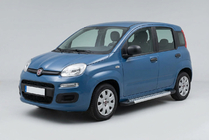 Fiat Panda 2011-2023 гг. Боковые Подножки Vision New Grey (2 шт., Алюминий) фото 1