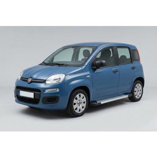 Боковые Подножки Vision New Grey (2 шт., Алюминий) Fiat Panda 2011-2023 гг. фото 1