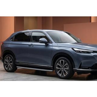 Боковые Подножки Tayga Grey (2 шт., Алюминий) Honda HR-V 2021- гг. фото 1