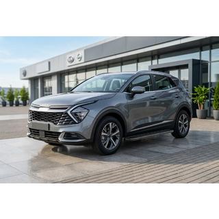 Боковые Подножки Bosphore Black (2 шт., Алюминий) Kia Sportage 2021- гг. фото 1