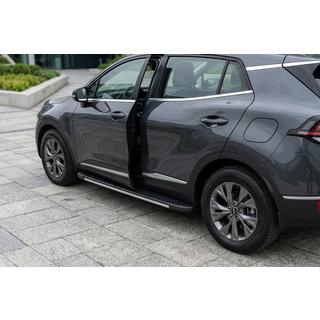 Боковые Подножки Bosphore Grey (2 шт., Алюминий) Kia Sportage 2021- гг. фото 1