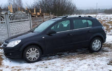 Opel Astra H 2004-2013 гг. Алюминиевые рейлинги на крышу (HB, хром) фото 2