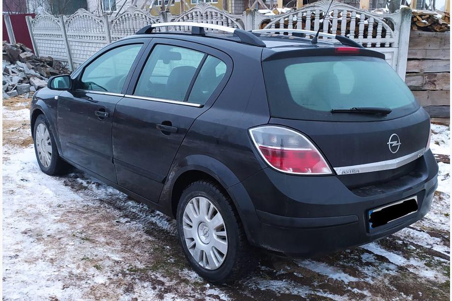 Opel Astra H 2004-2013 гг. Алюминиевые рейлинги на крышу (HB, хром) Image