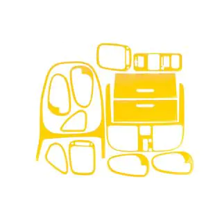 Накладки на панель приборов 1999-2003 (желтый) Mitsubishi Carisma 1995-2004 гг.