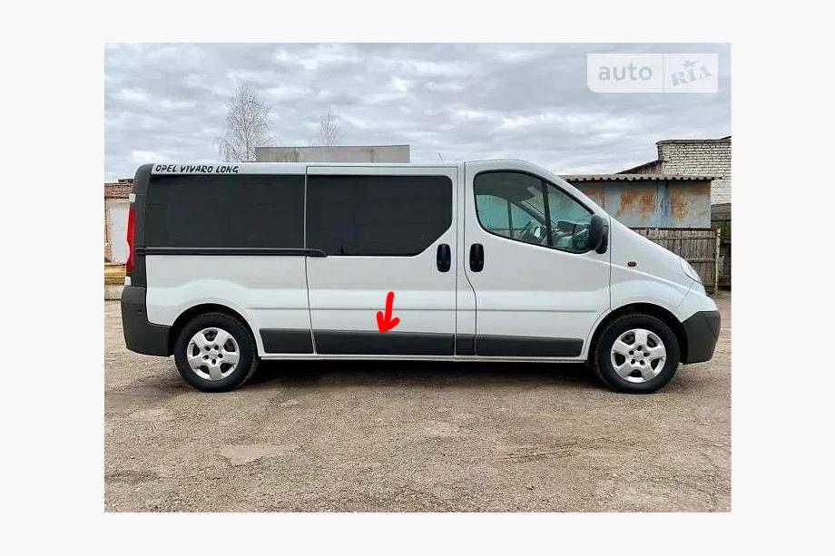 Renault Trafic 2001–2015 гг. Оригинальный дверной молдинг б/у (R3) Image