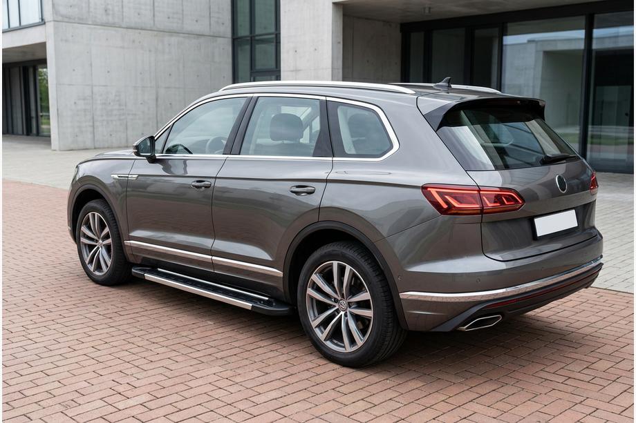 Volkswagen Touareg 2018- гг. Боковые Подножки RedLine (2 шт., Алюминий) Image
