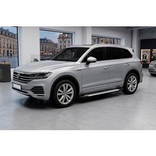 Боковые Подножки Line (2 шт., Алюминий) Volkswagen Touareg 2018- гг. фото 1