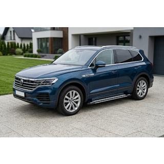 Боковые Подножки Rainbow (2 шт., Алюминий) Volkswagen Touareg 2018- гг. фото 1