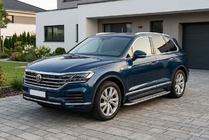 Volkswagen Touareg 2018- гг. Боковые Подножки Maydos V2 (2 шт., Алюминий) фото 1