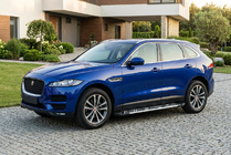 Jaguar F-PACE 2016- гг. Боковые Подножки Sunrise (2 шт., Алюминий) фото 1