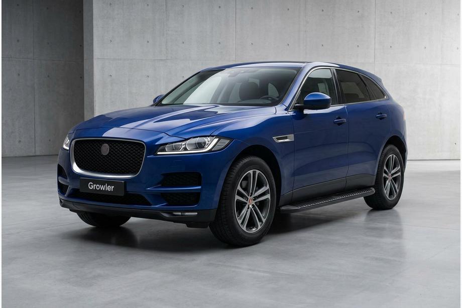 Jaguar F-PACE 2016- гг. Боковые Подножки Tayga Black (2 шт., Алюминий) Image