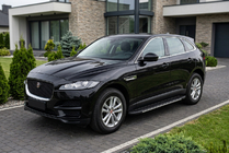 Jaguar F-PACE 2016- гг. Боковые пороги Bosphorus Grey (2 шт., алюминий) фото 1