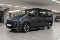 Hyundai Staria 2021- гг. Боковые Подножки Tayga Black (2 шт., Алюминий) фото 1