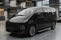 Hyundai Staria 2021- гг. Боковые Подножки BlackLine (2 шт., Алюминий) фото 1