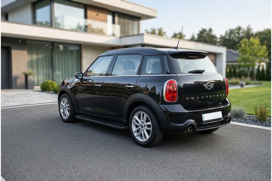 Mini Countryman R60 2010-2017 гг. Боковые Подножки Allmond Black (2 шт., Алюминий) Фото 1
