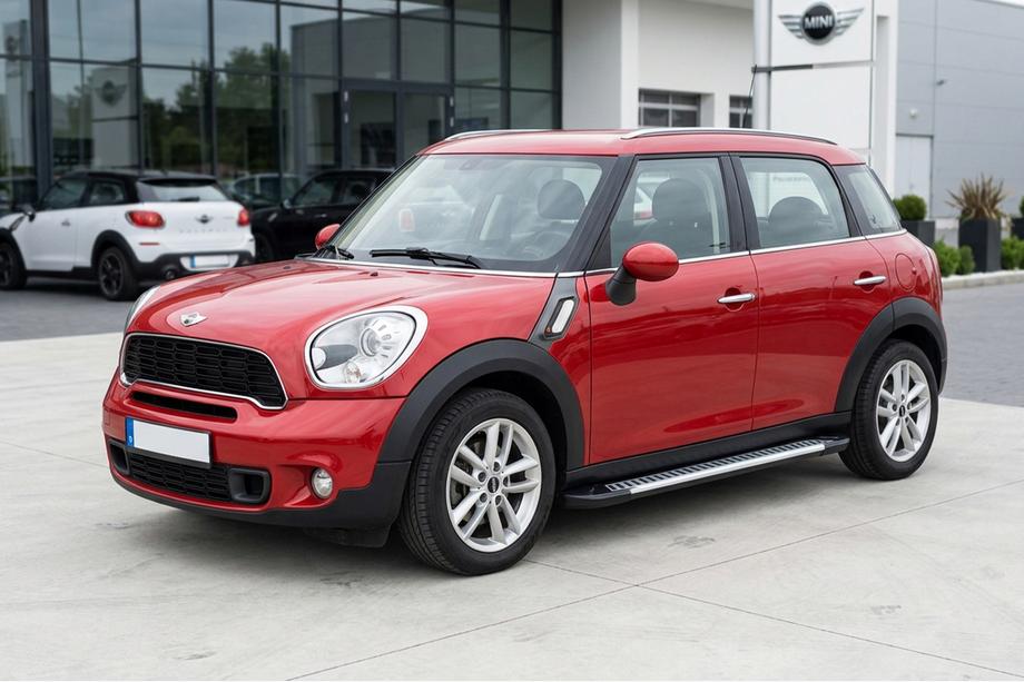 Mini Countryman R60 2010-2017 гг. Боковые Подножки Line (2 шт., Алюминий) Image