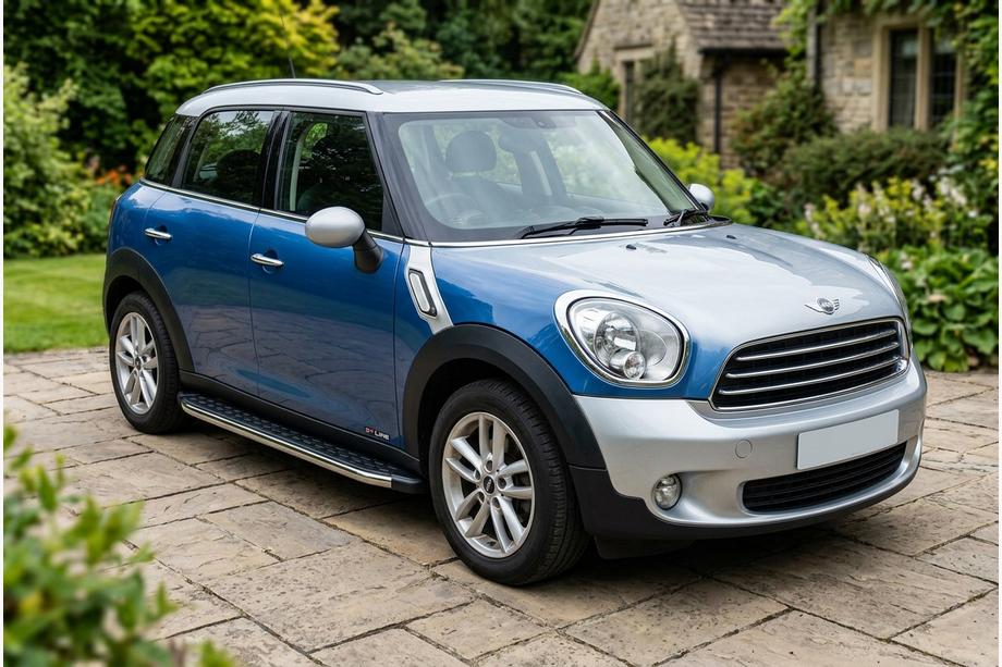 Mini Countryman R60 2010-2017 гг. Боковые Подножки BlackLine (2 шт., Алюминий) Image