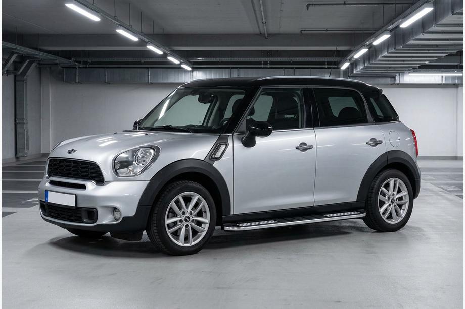 Mini Countryman R60 2010-2017 гг. Боковые Подножки Tayga V2 (2 шт., Алюминий) Фото 1