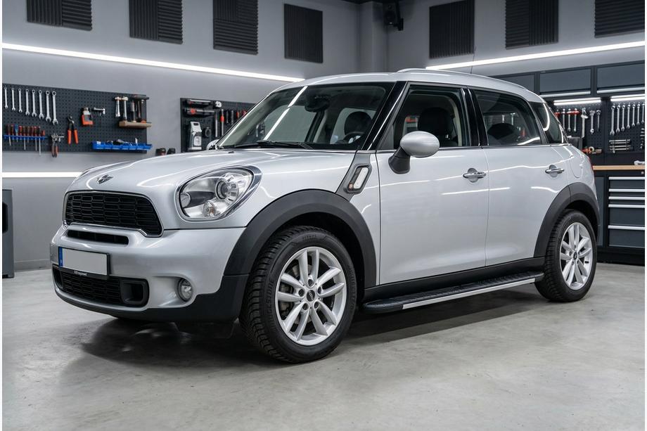 Mini Countryman R60 2010-2017 гг. Боковые Подножки Bosphore Grey (2 шт., Алюминий) Image
