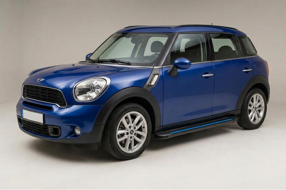 Mini Countryman R60 2010-2017 гг. Боковые Подножки Maya Blue (2 шт., Алюминий) Фото 1