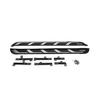 Боковые Подножки OEM V2 (2 шт., Алюминий) Audi Q5 2017-2025 гг. фото 3
