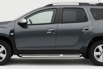 Dacia Duster 2018-2024 гг. Боковые Подножки OEM (2 шт., Алюминий) фото 1