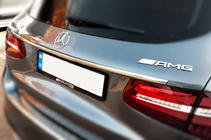 Mercedes GLC X253 2015-2022 гг. Хромированная накладка над номером (нержавейка) фото 1