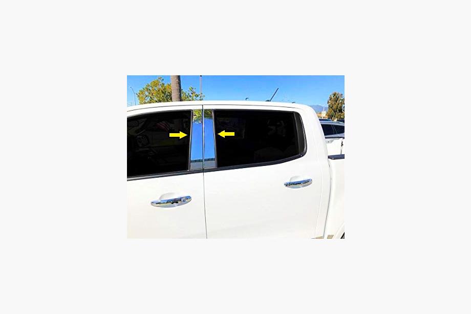 Ford Ranger 2011–2022 гг. Накладки на дверные стойки из нержавеющей стали Image