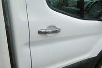 Ford Custom 2013-2022 гг. Хромированные Накладки на Ручки Carmos (Нержавейка) фото 9
