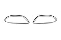 Mercedes ML W163 1997-2005 гг. Хромированные накладки на противотуманные фары (2 шт, пластик) фото 1