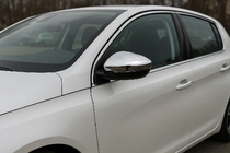 Peugeot 308 2014-2021 гг. Накладки на Зеркала (2 шт, Нержавеющая Сталь) фото 1