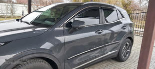 Kia Sportage 2021- гг. Ветровики окон с хромированным молдингом Niken (для SWB, 4 шт.) фото 3