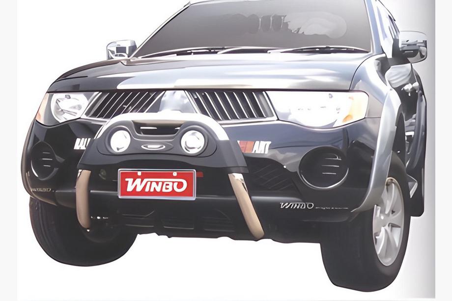Mitsubishi L200 2006-2015 гг. Кенгурятник A124551 без креплений (нерж. сталь) Image