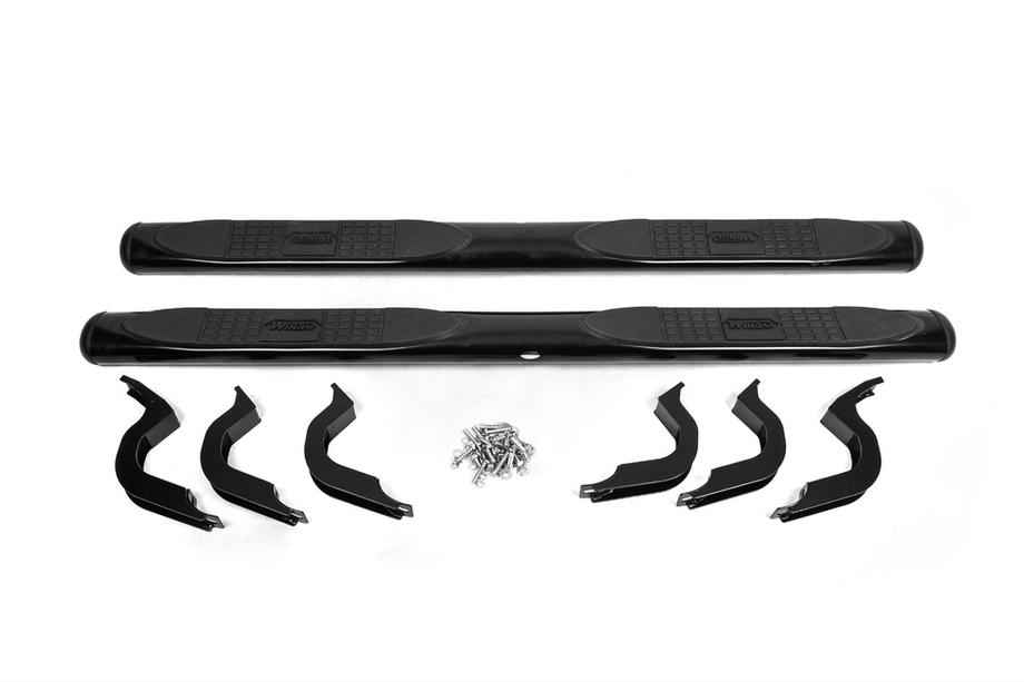 Toyota FJ Cruiser 2006-2022 гг. Боковые трубы B098602 (2 шт., нержавейка) (черные) Фото 3
