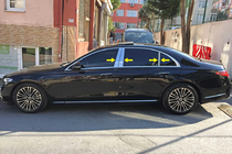 Mercedes S-class W223 2020- гг. Накладки на стойки из нержавеющей стали фото 1